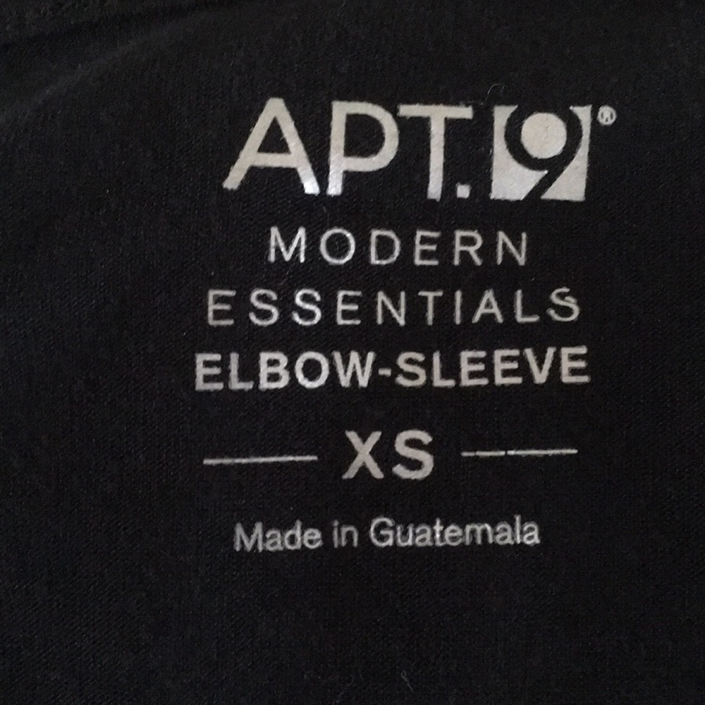 APT 9 Black and silver top size XS - Picture 4 of 5